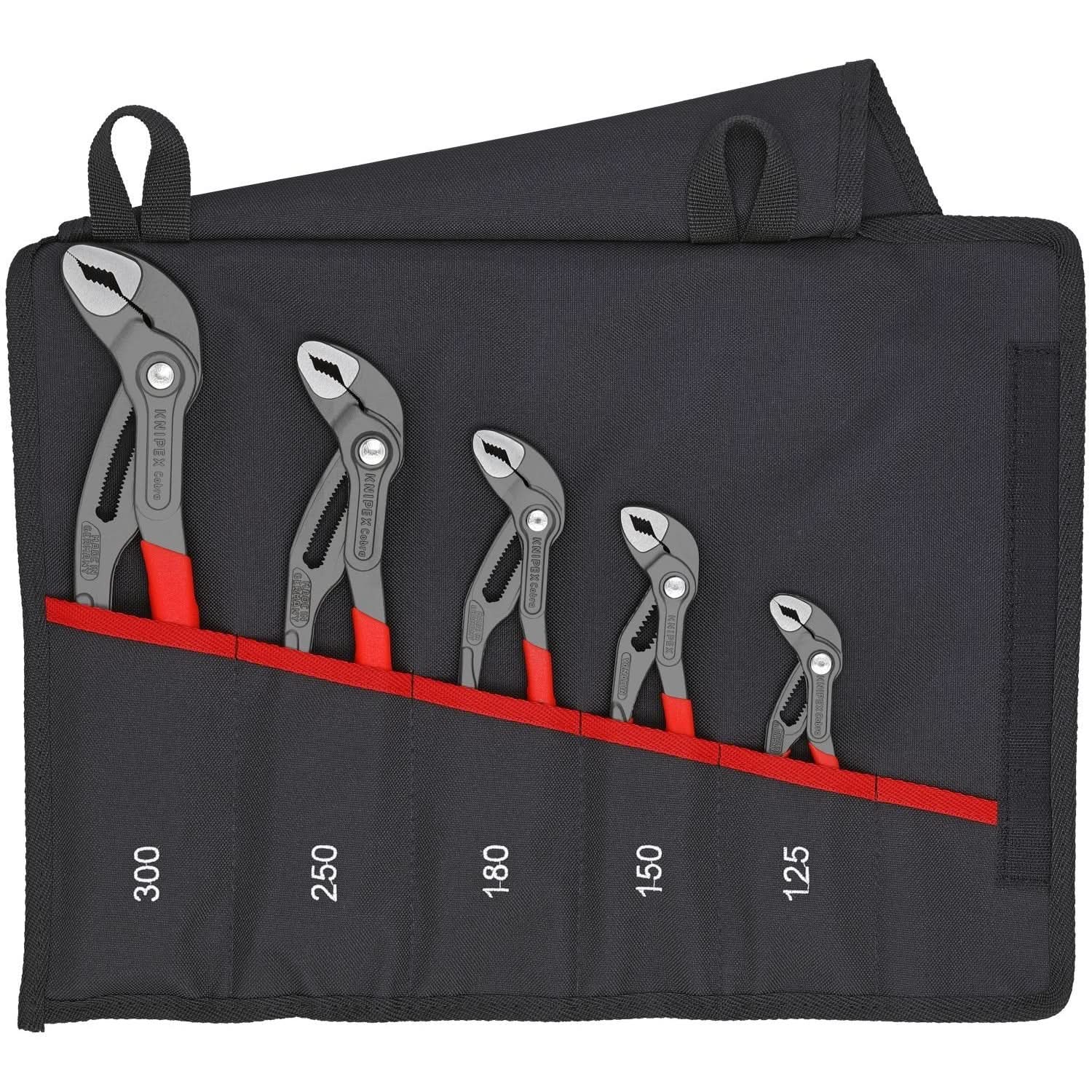 Knipex 00 19 55 S5 5 Pc Cobra Set in Tool Roll - Image 1