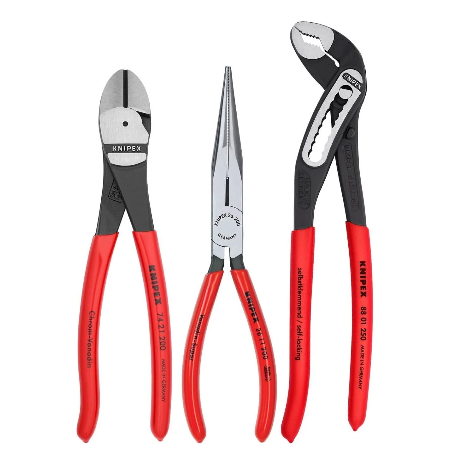 Knipex 00 20 08 US1 3 Pc Universal Set with Alligator - Image 1