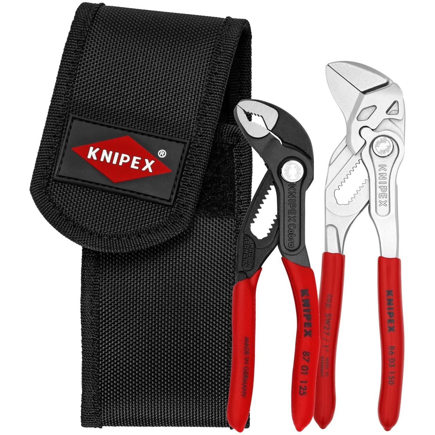 Knipex 00 20 72 V01 2 Pc Mini Pliers in Belt Pouch - Image 1
