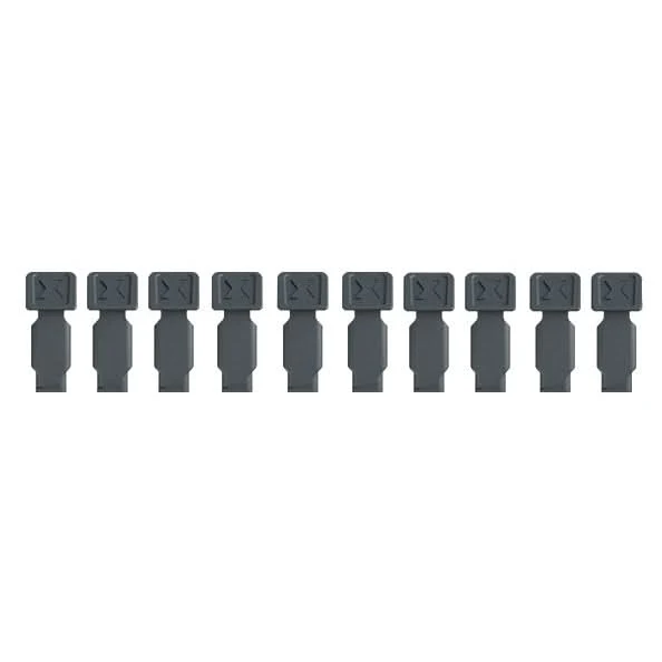 Knipex 00 61 10 CA SBA 10-Piece KNIPEXTEND ColorCoded Clips Set, Dark Gray