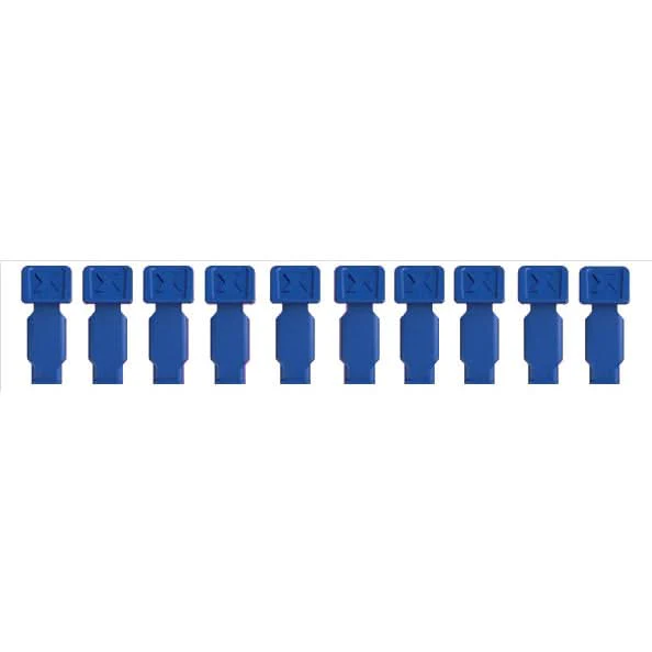 Knipex 00 61 10 CB SBA 10-Piece KNIPEXTEND ColorCoded Clips Set, Blue