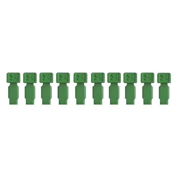 Knipex 00 61 10 CG SBA 10-Piece KNIPEXTEND ColorCoded Clips Set, Green