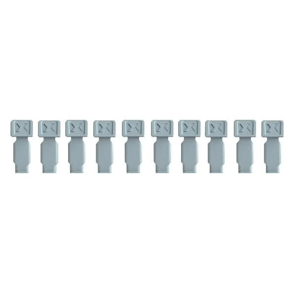 Knipex 00 61 10 CS SBA 10-Piece KNIPEXTEND ColorCoded Clips Set, Light Gray