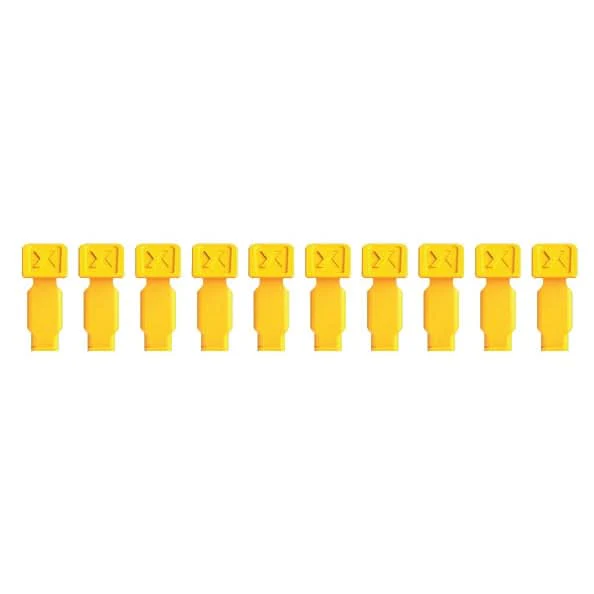Knipex 00 61 10 CY SBA 10-Piece KNIPEXTEND ColorCoded Clips Set, Yellow
