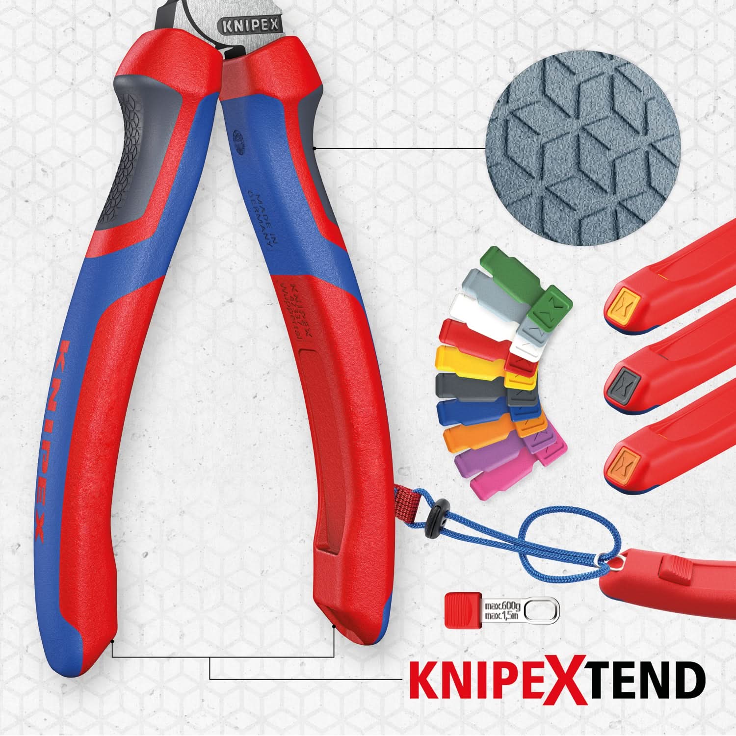 Knipex 95 12 225 9" StepCut XL Cable Shears - Image 2
