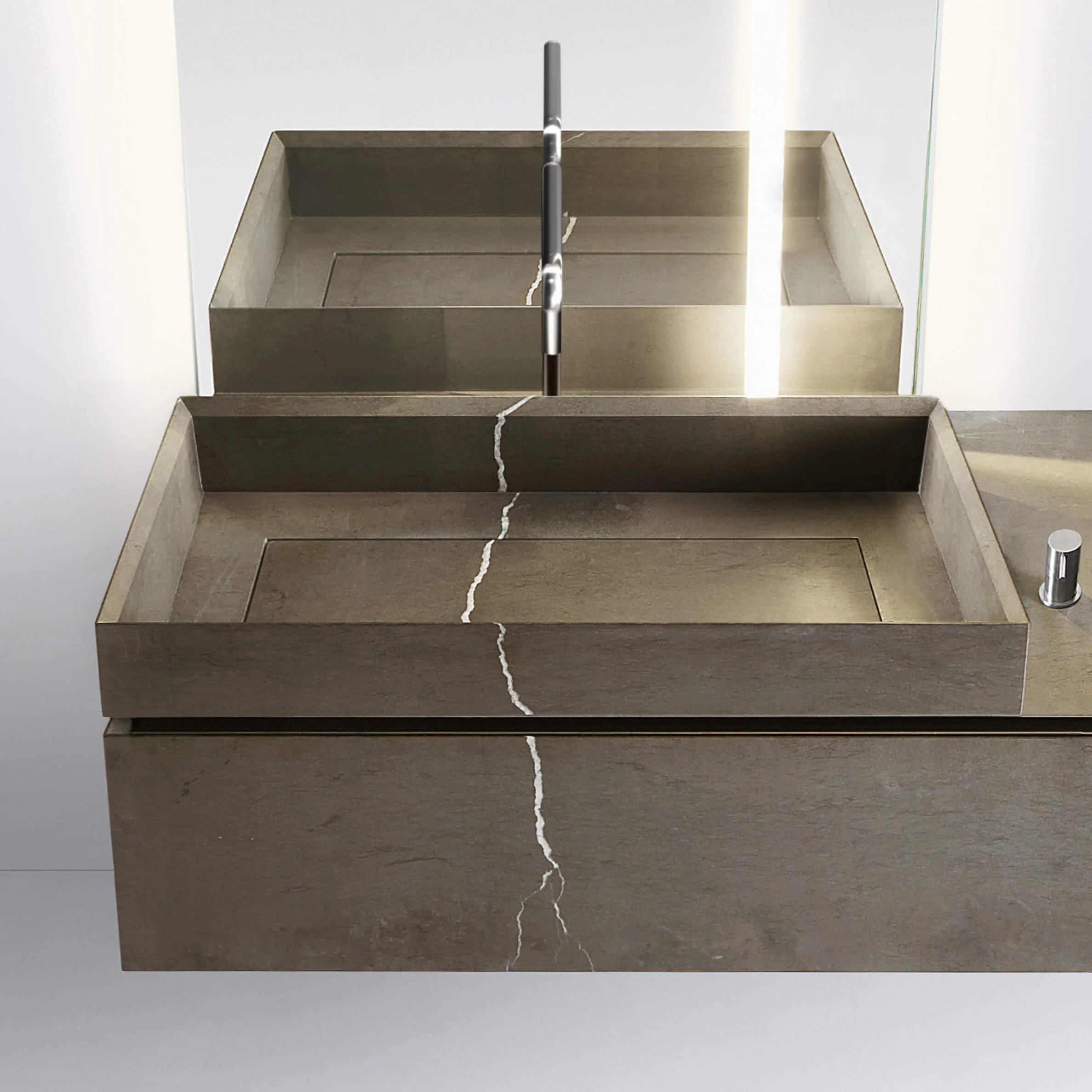 PURO 19.02 l washbasin & mirror by NOORTH - Image 2