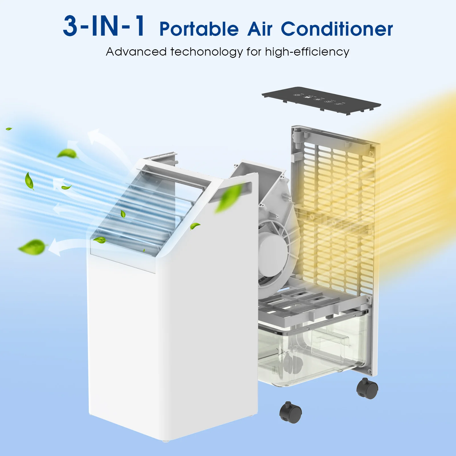 Advwin 3-IN-1 Windowless Air Conditioner Portable Cooler - Image 3
