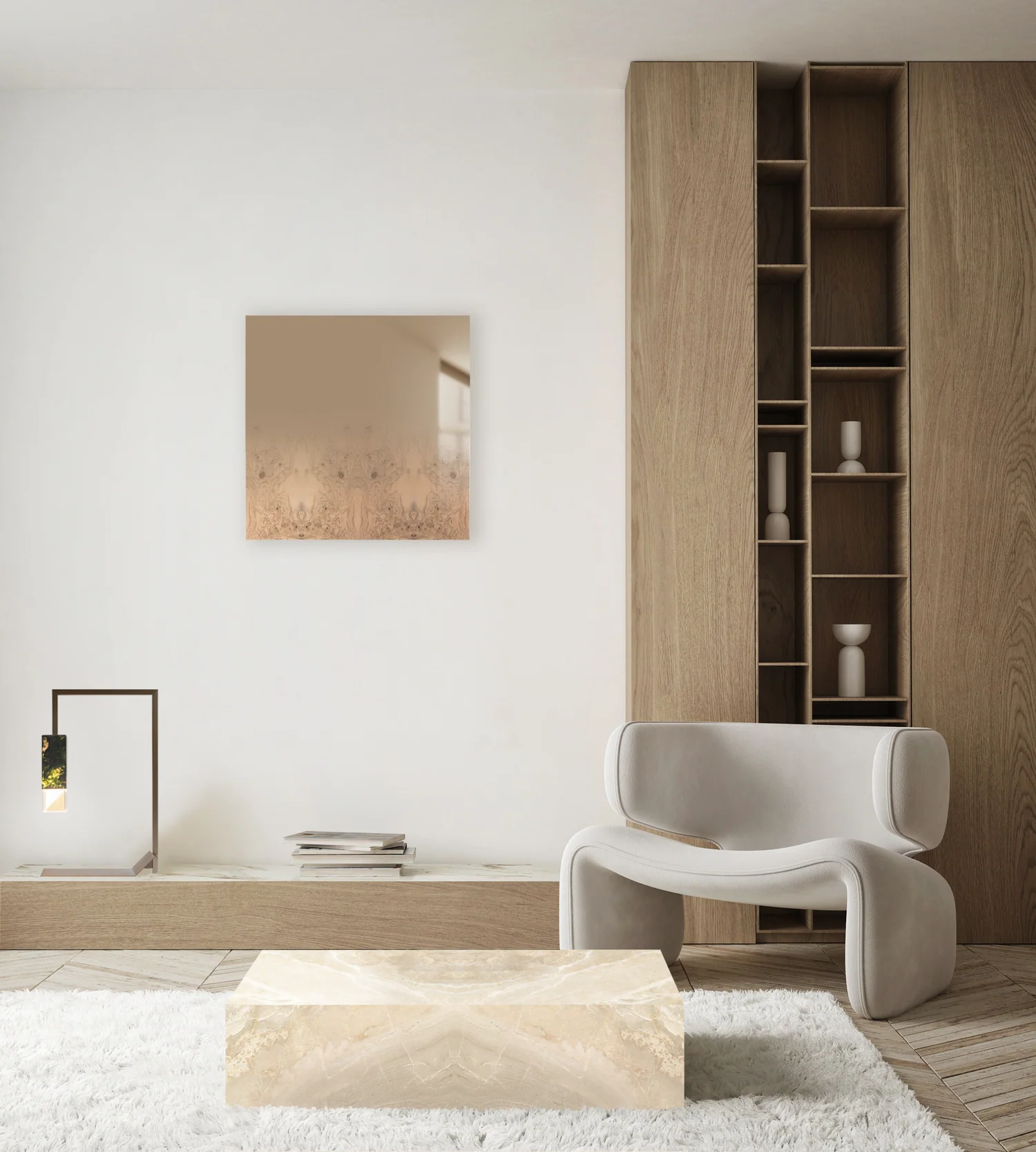 FORMAMINIMA | Mirror/Zero Fading Wood RE 01 - Square Series $4,550.00 - Image 2