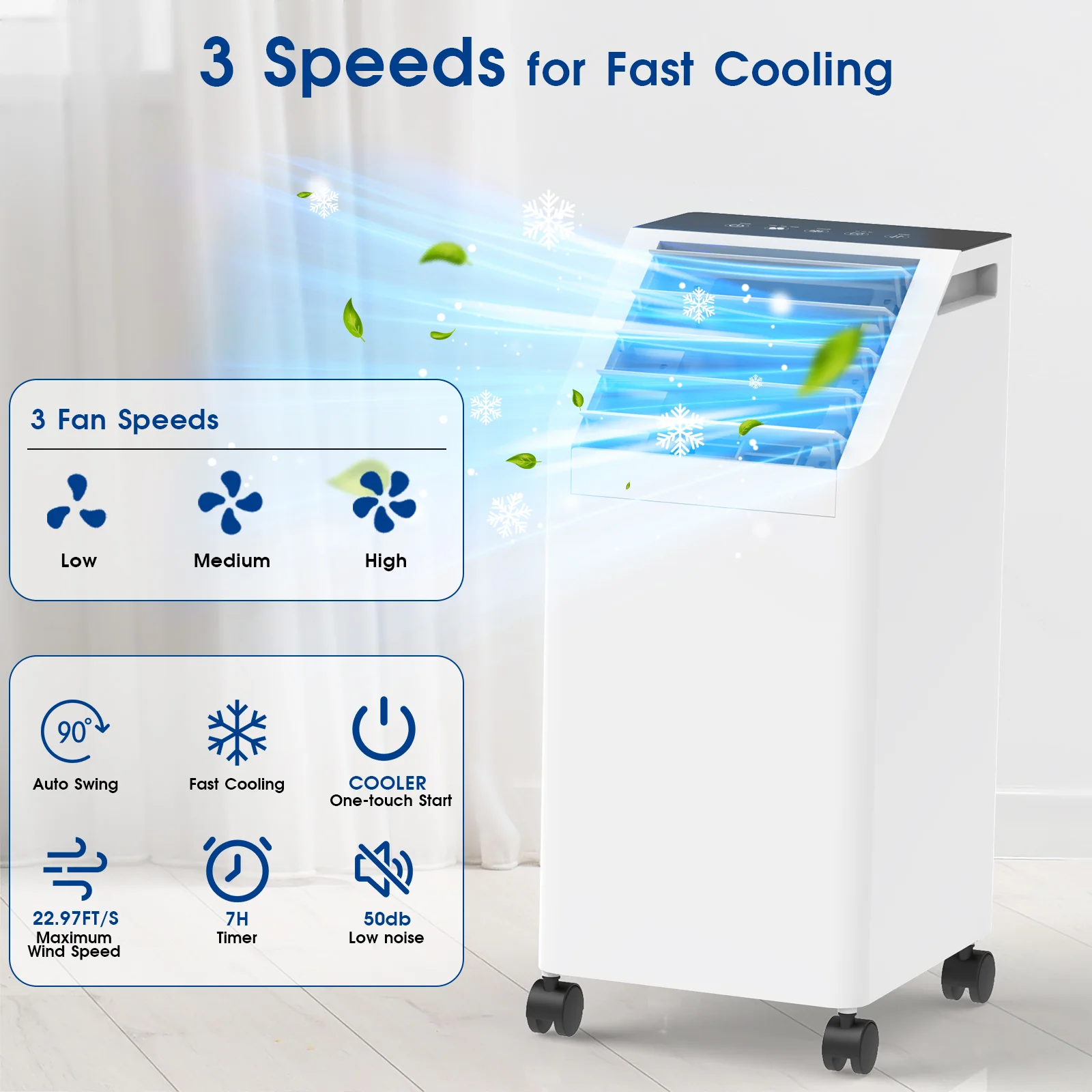 Advwin 3-IN-1 Windowless Air Conditioner Portable Cooler - Image 2