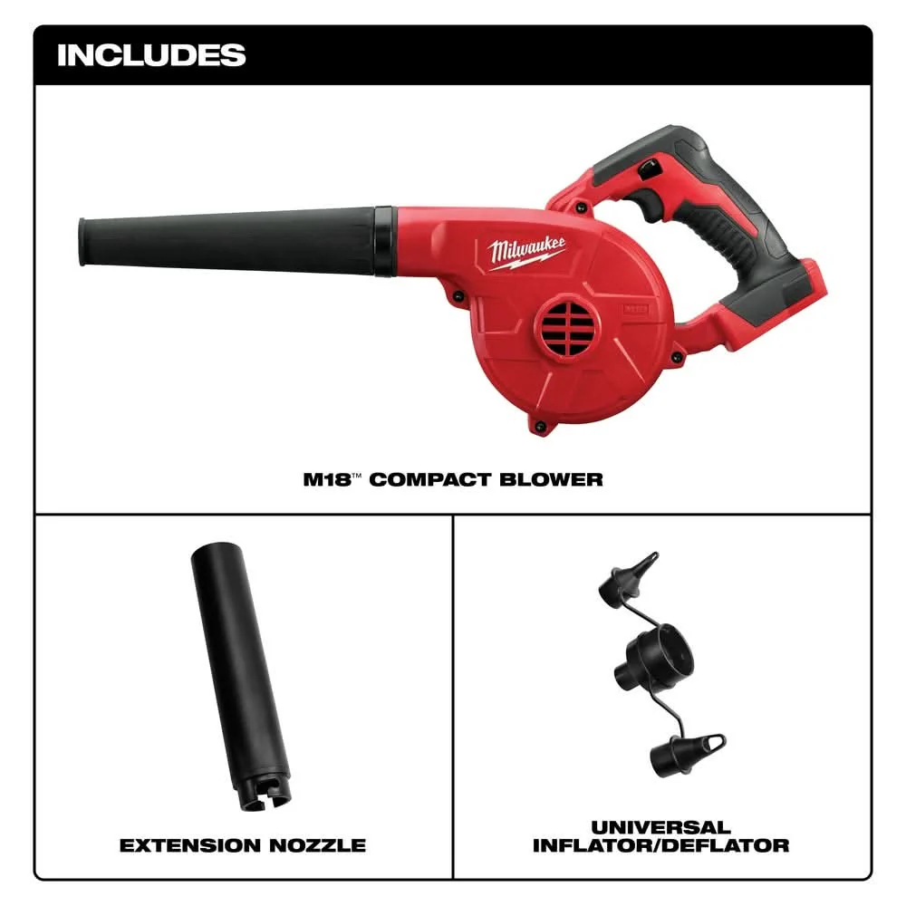 Milwaukee 0884-20 M18 Compact Blower - Image 2