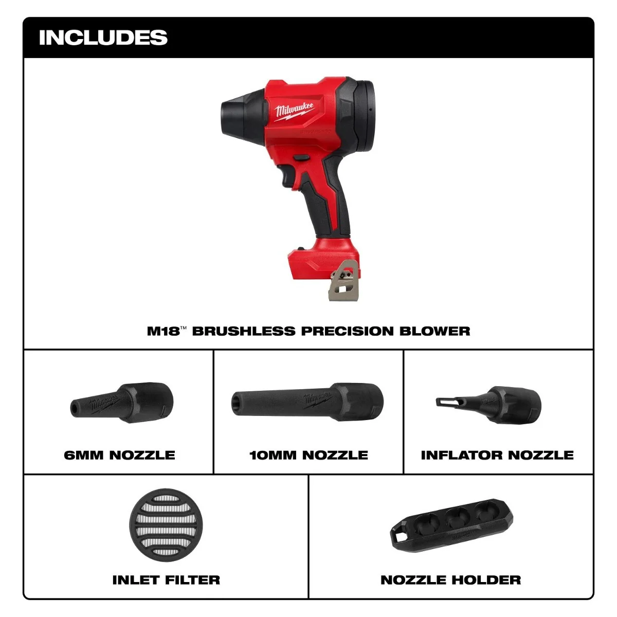 Milwaukee 0887-20 M18 Brushless 570-MPH Precision Blower + (2) 5.0Ah Batteries - Image 2
