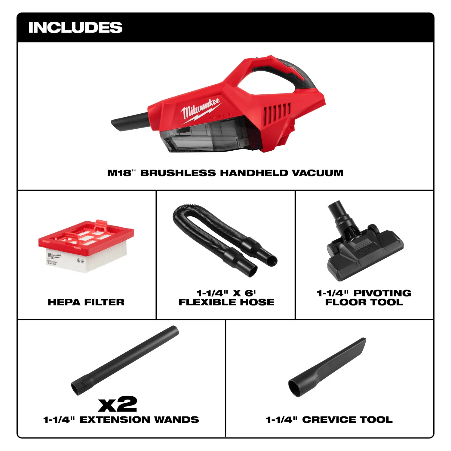 Milwaukee 0892-20 M18 Brushless Handheld Vacuum, Tool Only - Image 3