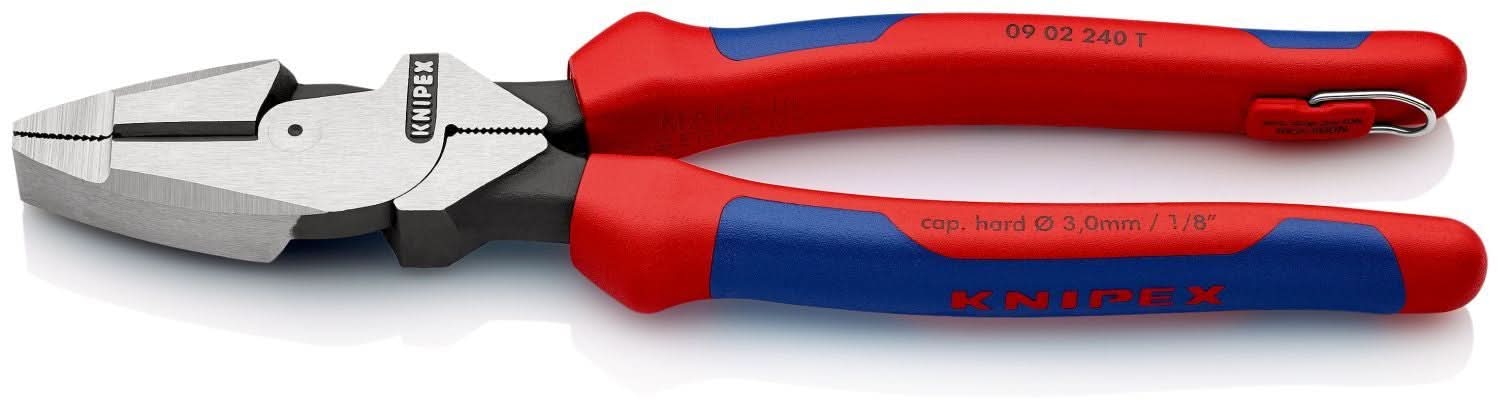Knipex 09 02 240 T BKA High Leverage Lineman's Pliers New England Head-Tethered Attachment - Image 2