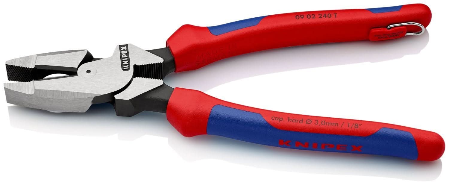 Knipex 09 02 240 T BKA High Leverage Lineman's Pliers New England Head-Tethered Attachment - Image 3