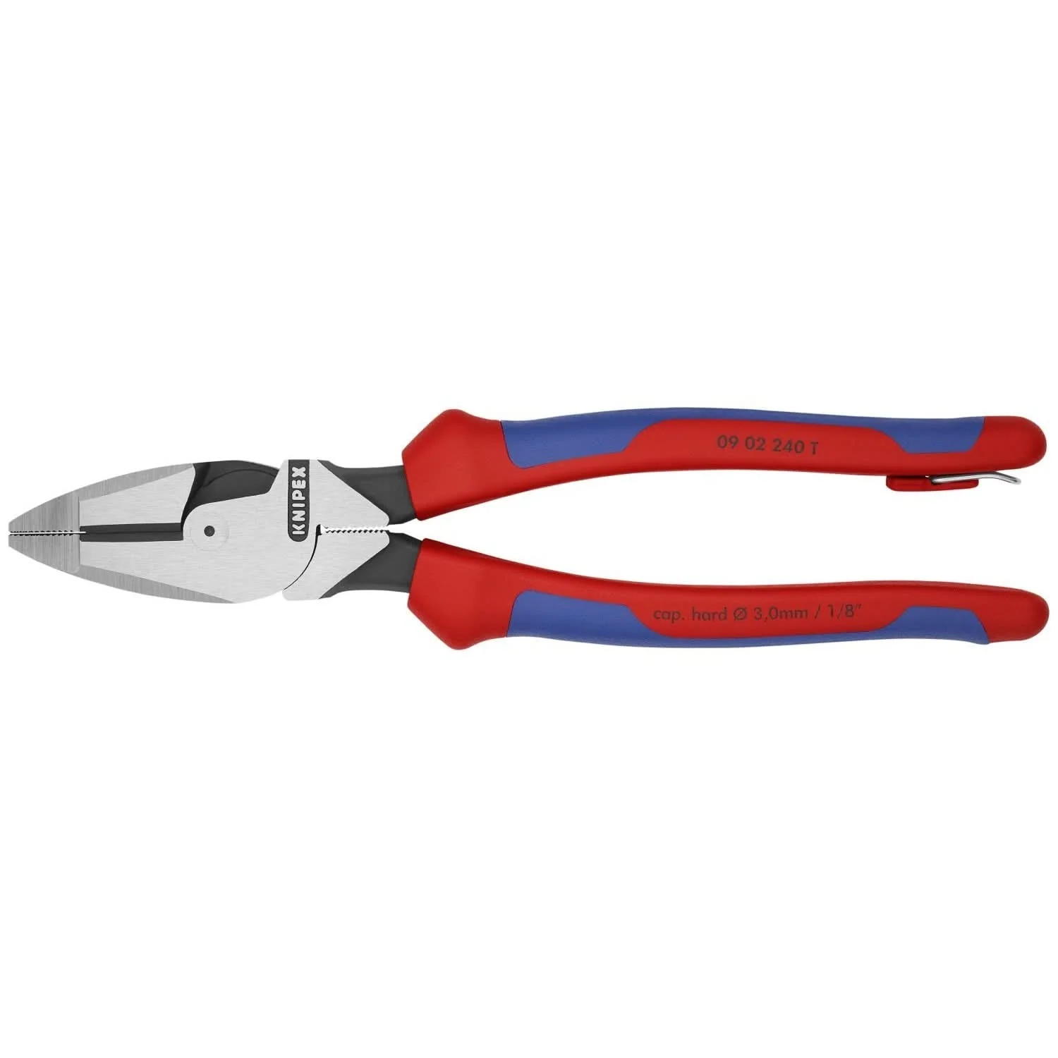 Knipex 09 02 240 T BKA High Leverage Lineman's Pliers New England Head-Tethered Attachment - Image 1