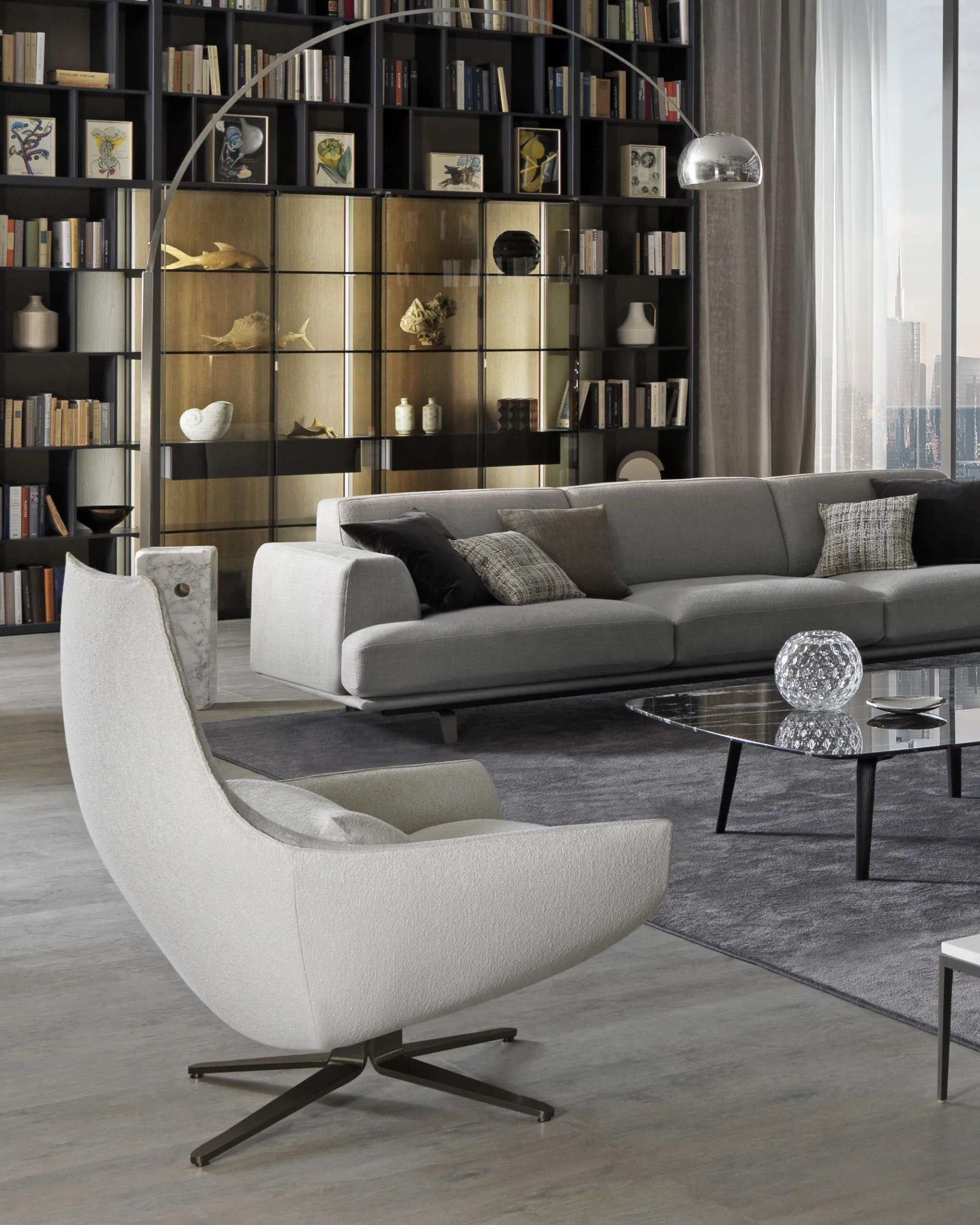 MISURAEMME | ERMES SWIVEL ARMCHAIR | $10,192.00 - Image 3