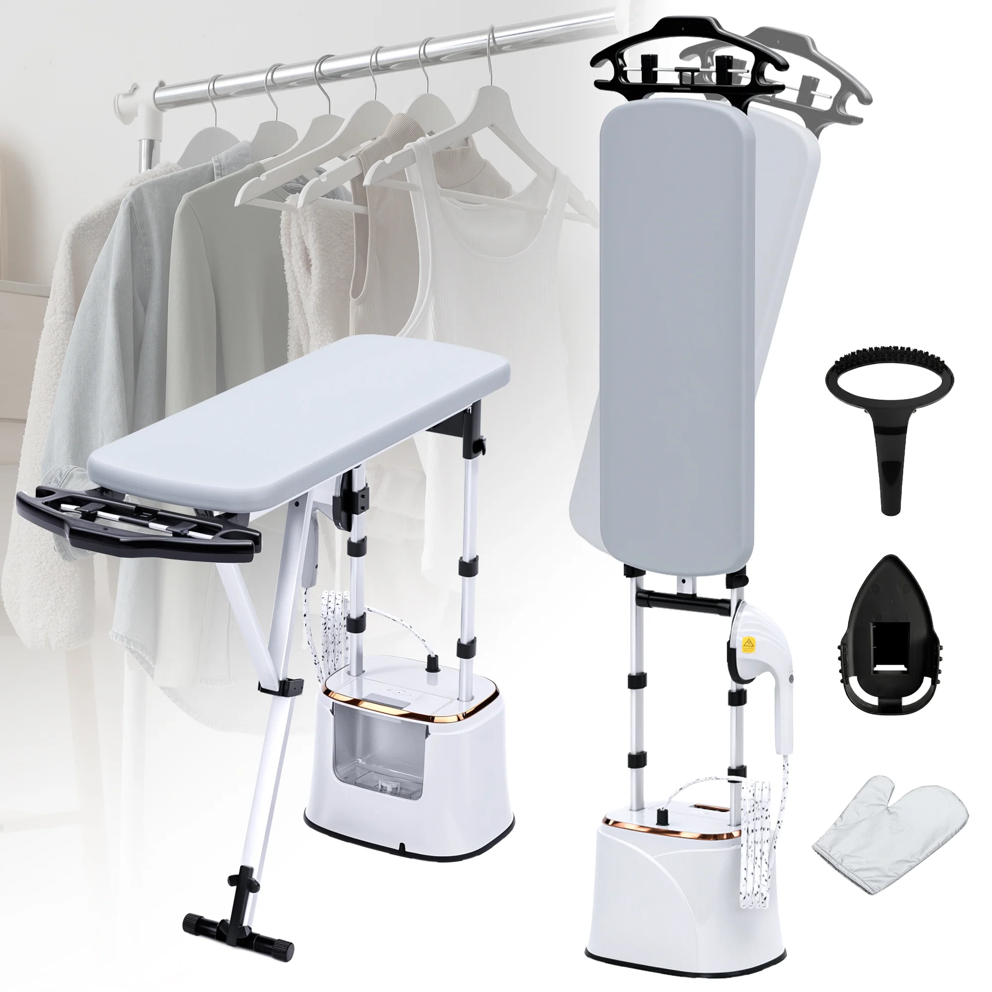 Advwin Standing Garment Steamer with Dry Ironing