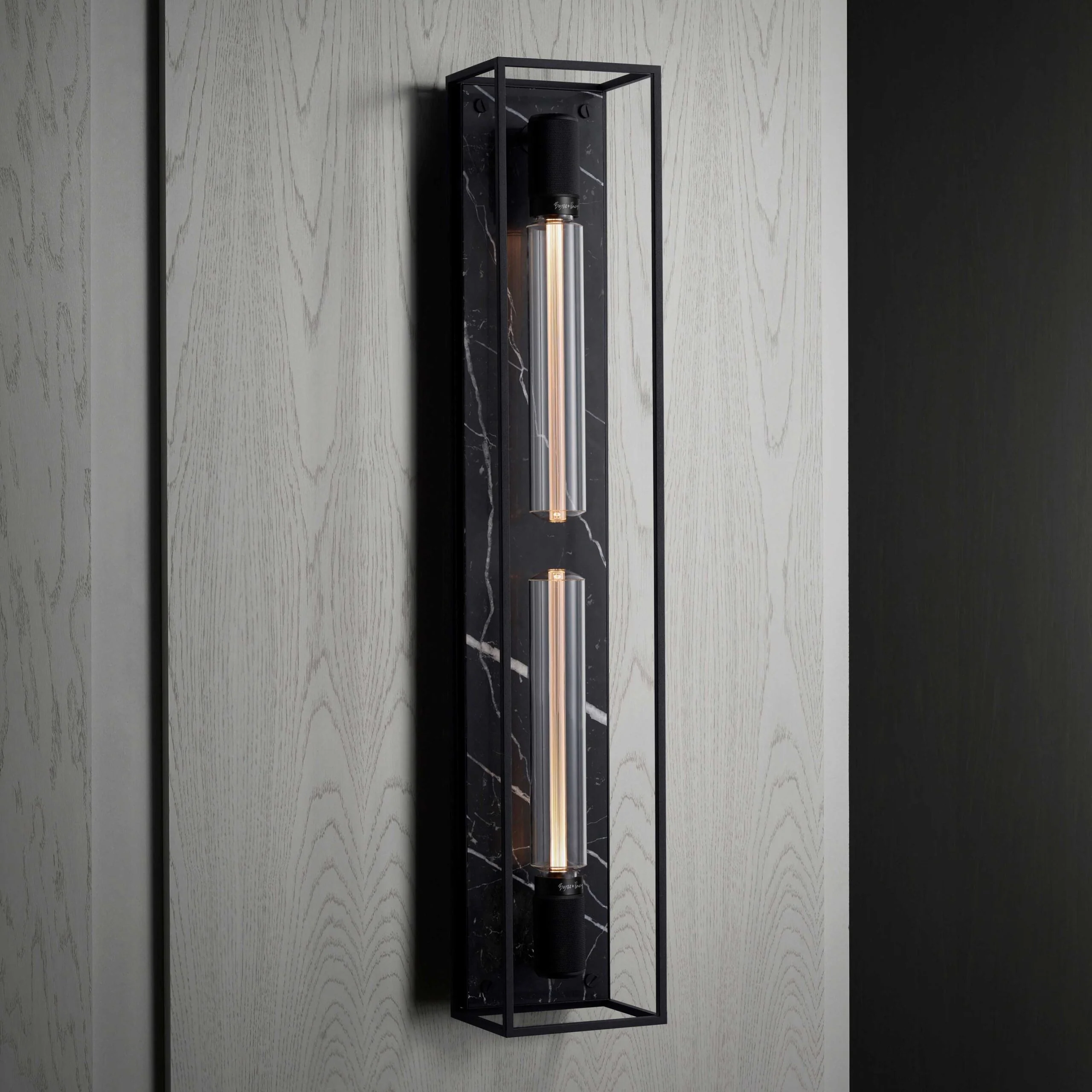 BUSTER AND PUNCH | X-LARGE CAGED WALL LIGHT – BLACK MARBLE – ,649.00