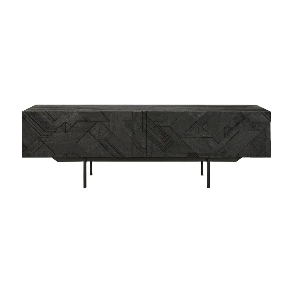 ETHNICRAFT GRAPHIC TV CUPBOARD – TEAK OFF BLACK | ,039.00 – ,459.00