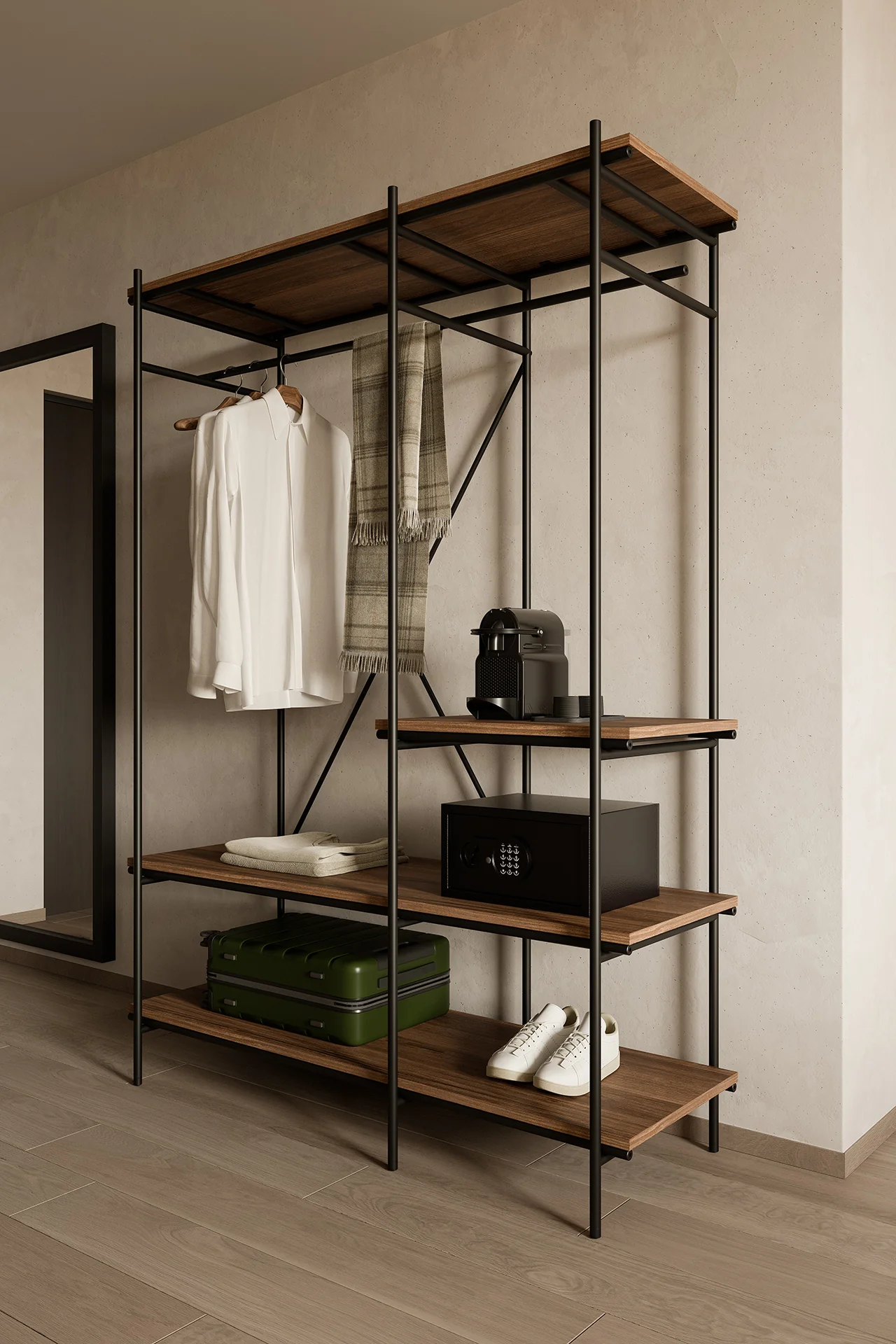 ETHNICRAFT OSCAR HANGING RACK  - TEAK BROWN | $2,989.00 - Image 3
