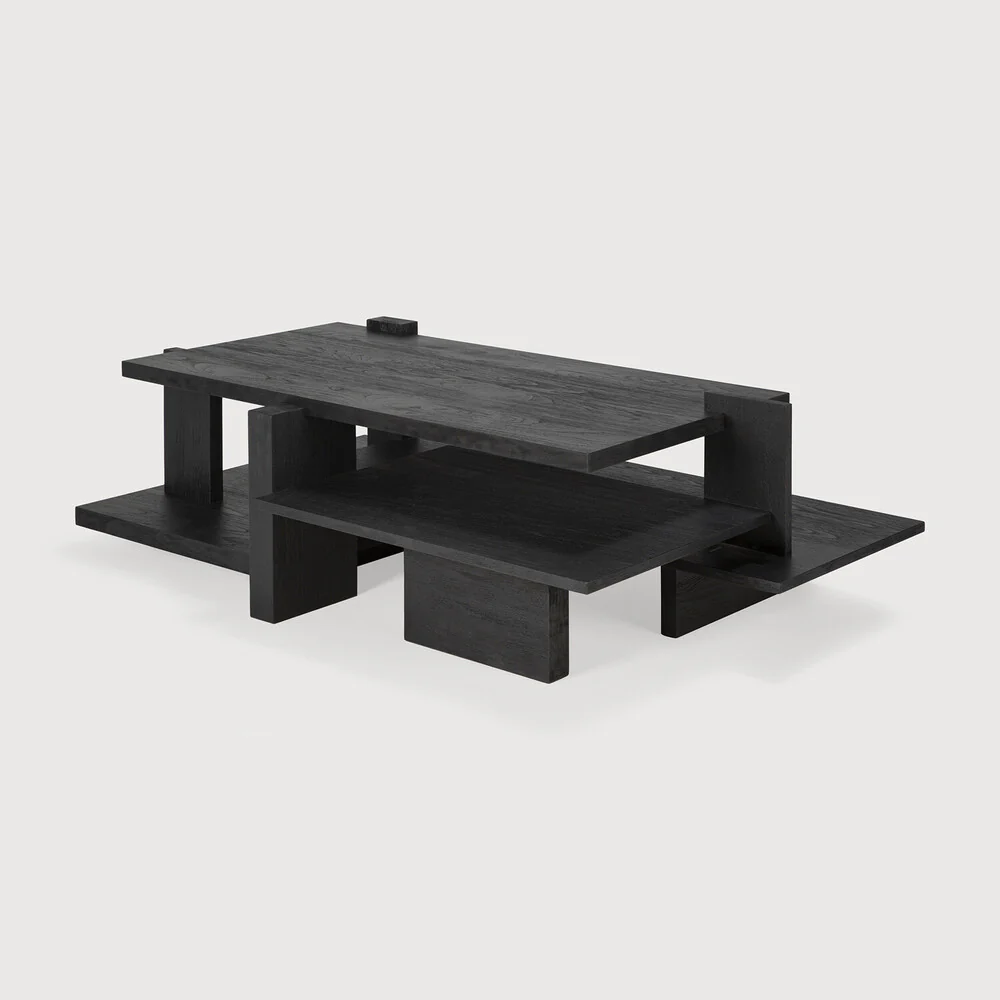 ETHNICRAFT ABSTRACT COFFEE TABLE -  TEAK BLACK | $2,519.00 - Image 2