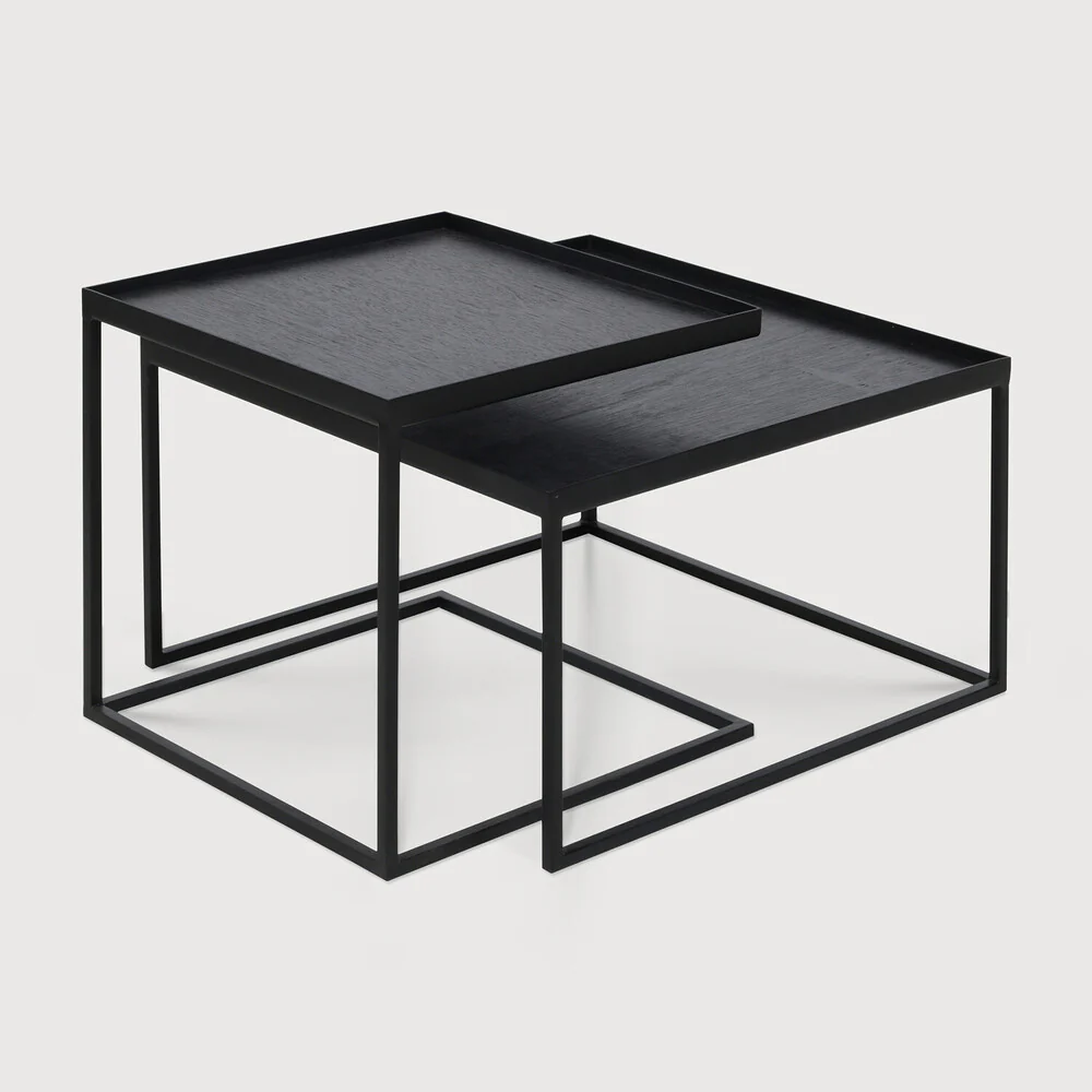 ETHNICRAFT SQUARE TRAY COFFEE TABLE SET | $469.00 - Image 2