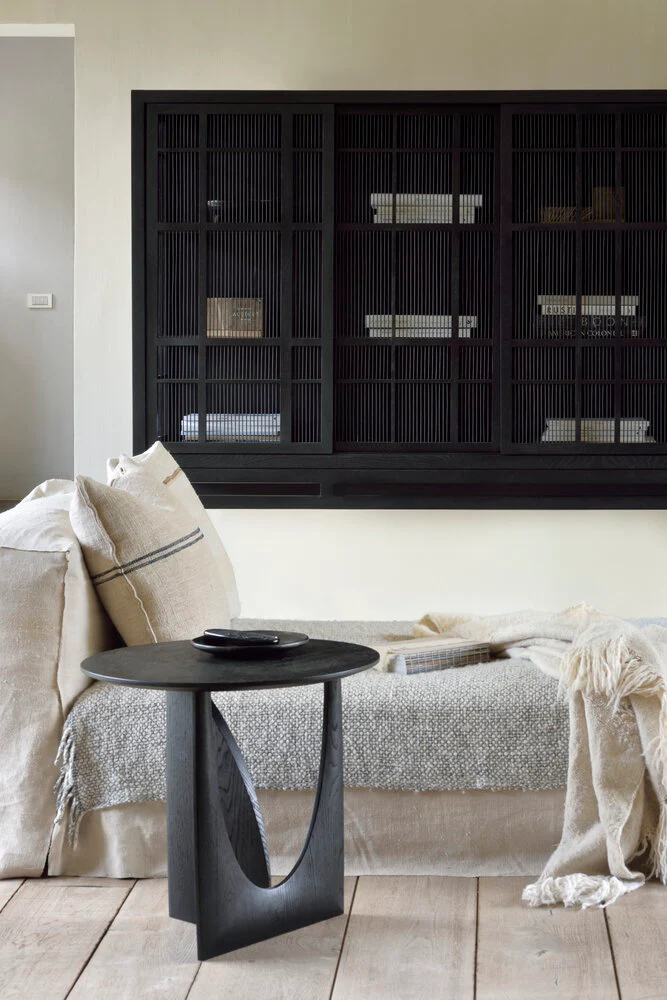 ETHNICRAFT GEOMETRIC SIDE TABLE - OAK BLACK | $749.00 - Image 3