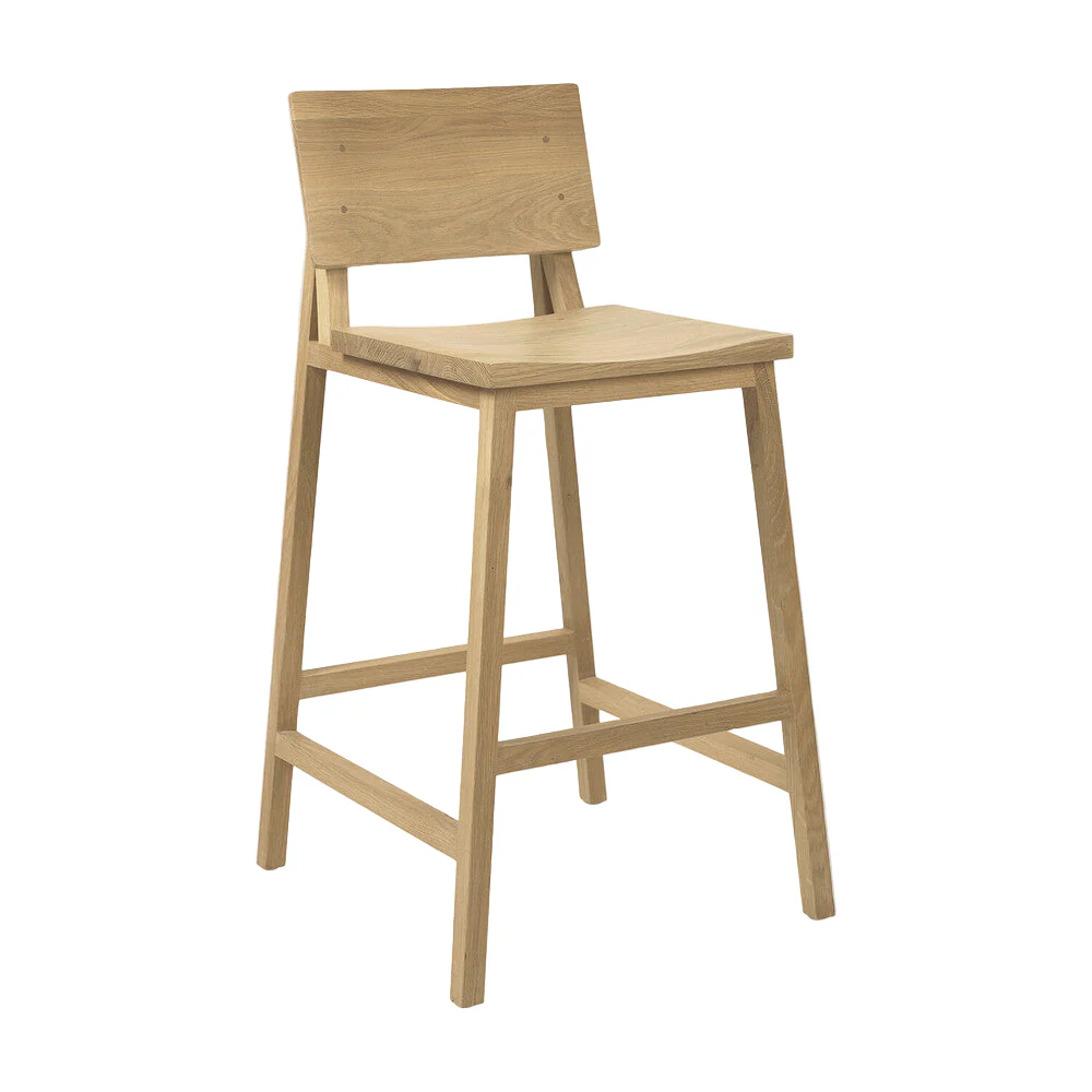 ETHNICRAFT N3 COUNTER STOOL - OAK | $499.00 - Image 1