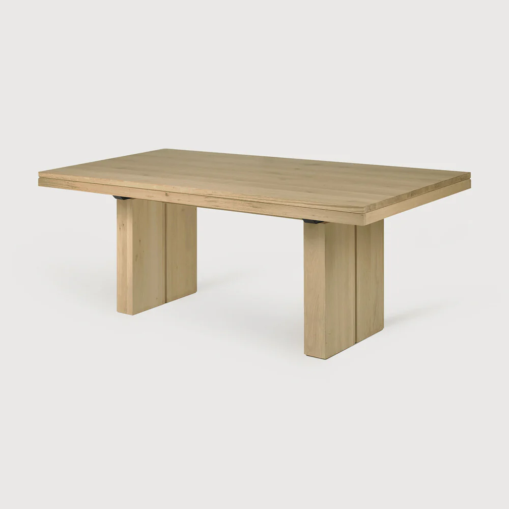 ETHNICRAFT DOUBLE EXTENDABLE DINING TABLE - OAK | $6,829.00 - Image 2
