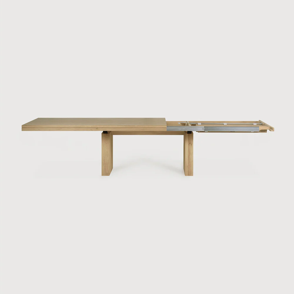 ETHNICRAFT DOUBLE EXTENDABLE DINING TABLE - OAK | $6,829.00 - Image 3