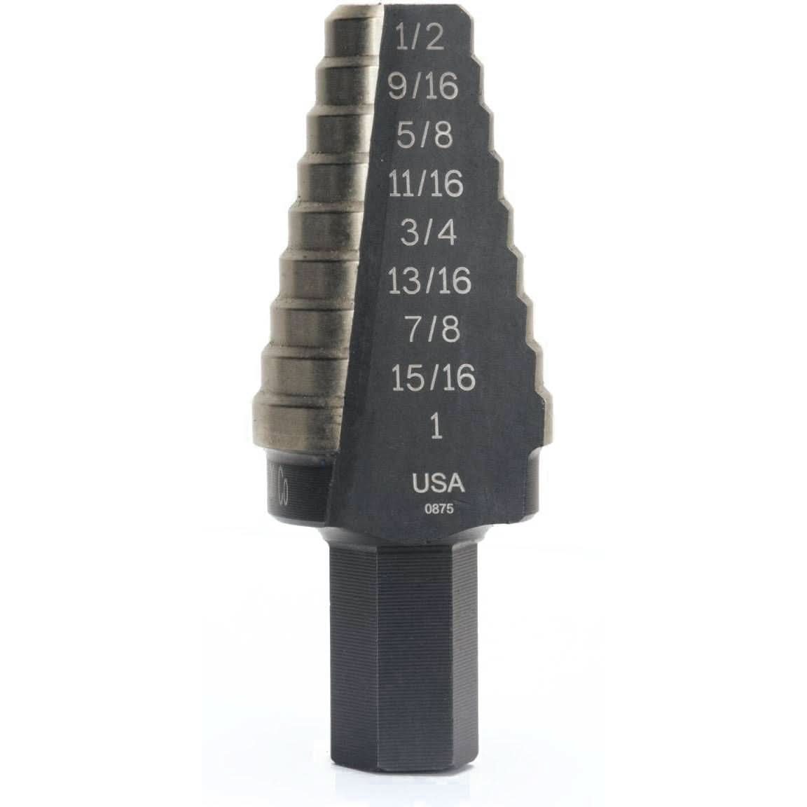Irwin 10220CB Unibit Cobalt Alloy Steel #20 8 Step Drill Bit 9/16-in. - 1-in. - Image 1