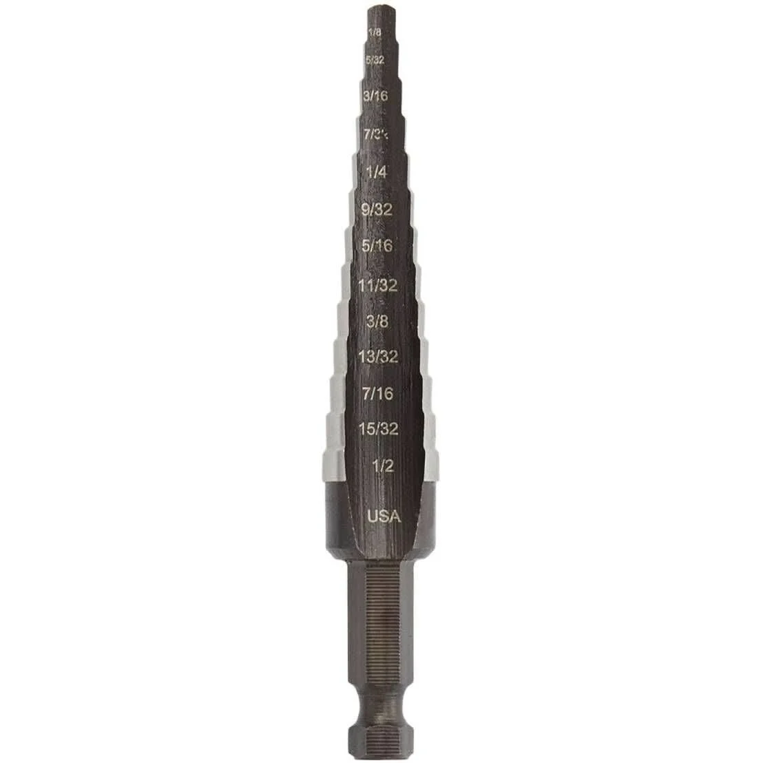 Irwin 10231 High Speed Steel Fractional Self-Starting #1 Hole Sizes 1/8-in. - 1/2-in. - Image 1