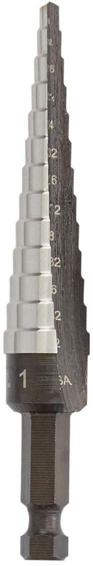 Irwin 10231 High Speed Steel Fractional Self-Starting #1 Hole Sizes 1/8-in. - 1/2-in. - Image 2
