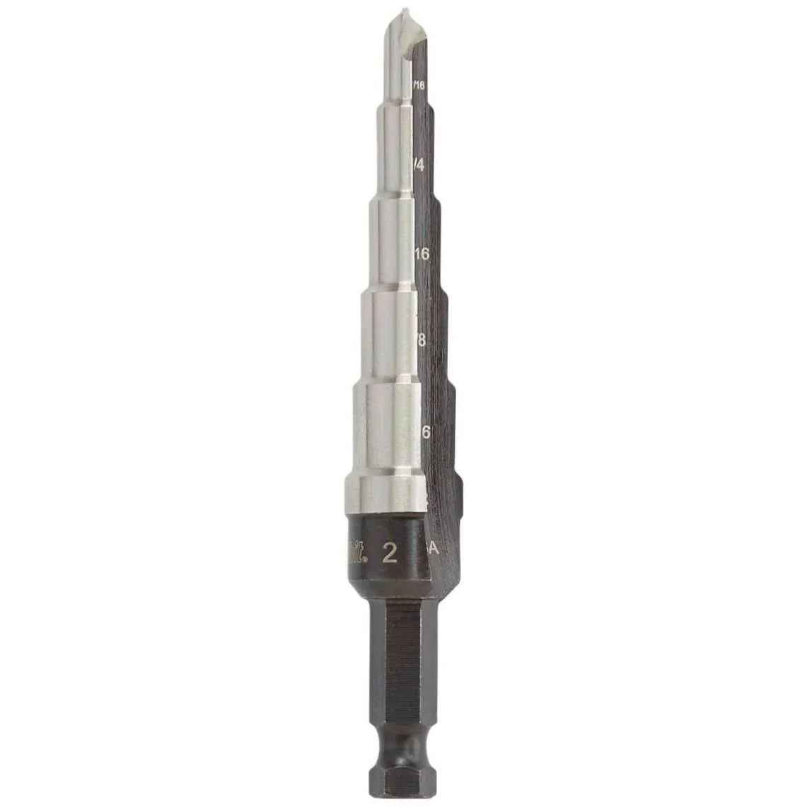 Irwin 10232 UNIBIT HSS #2 6 Step Drill Bit 2 3/16-in. - 1/2-in. - Image 1