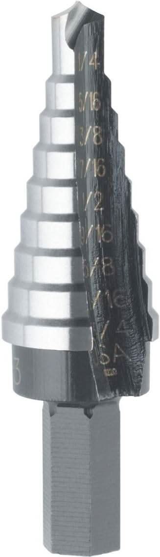 Irwin 10233 UNIBIT HSS #3 9 Step Drill Bit 1/4-in. - 3/4-in. - Image 1