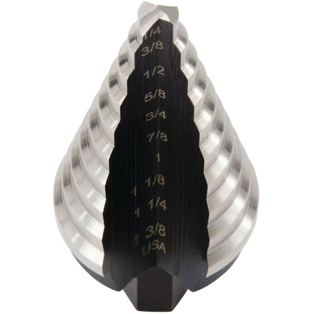 Irwin 10235 UNIBIT HSS #5 10 Step Drill Bit 1/4 -in. - 1-3/8-in. - Image 1