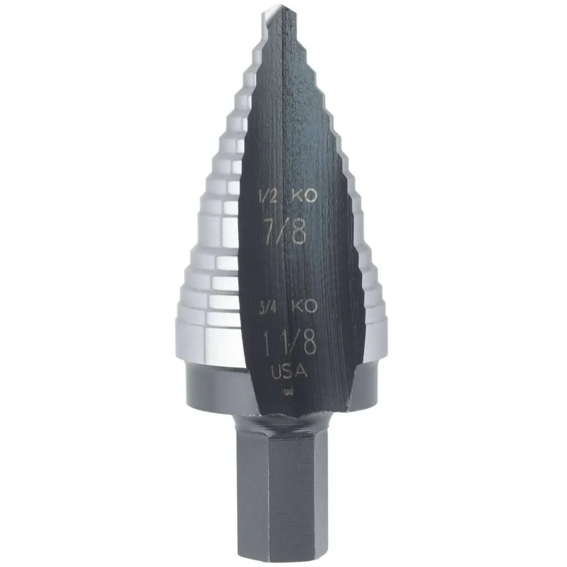 Irwin 10239 High Speed Steel Fractional Self-Starting #9 Hole Sizes 7/8-in. - 1-1/8-in. - Image 1
