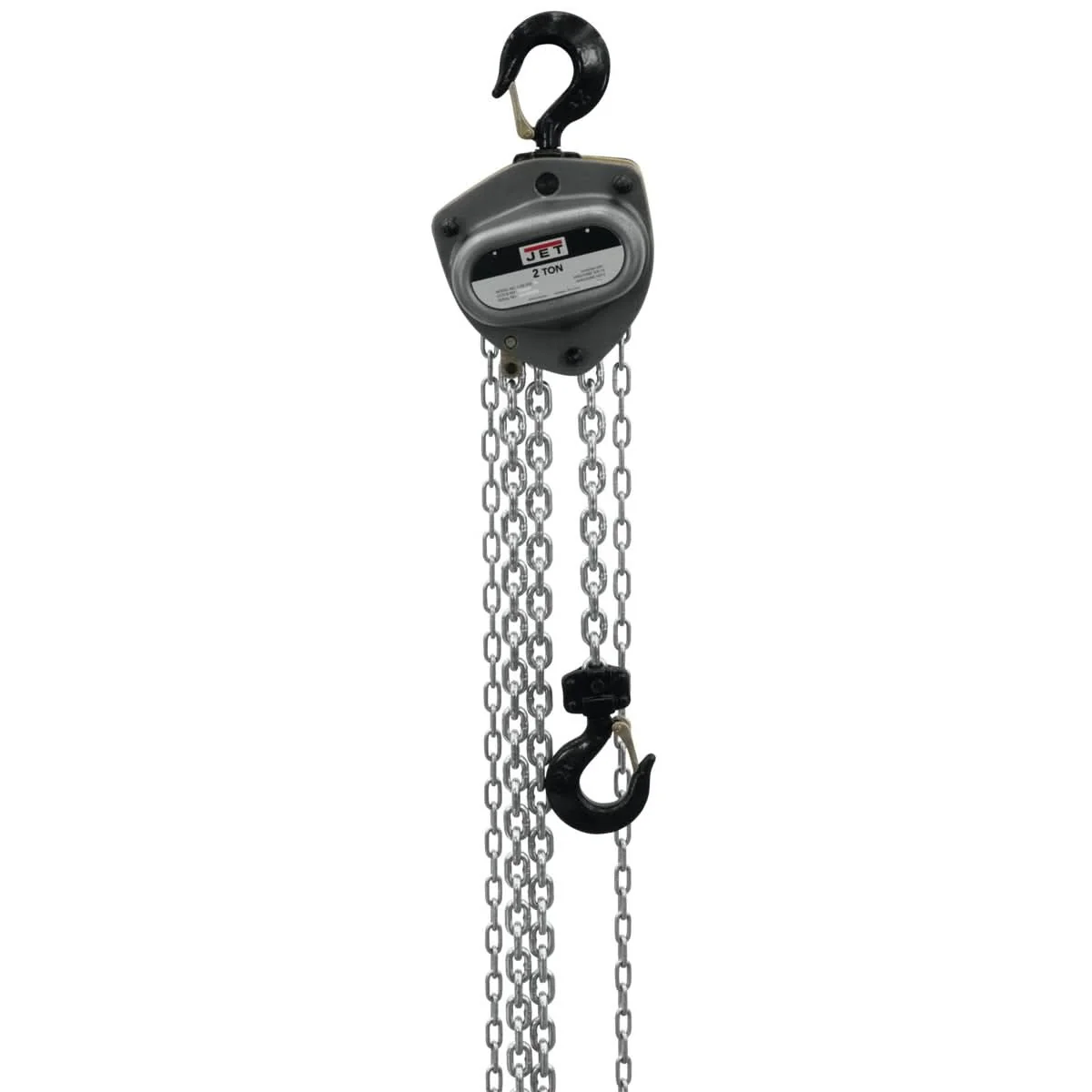 JET 105100 L-100-200WO-10, 2-Ton Hand Chain Hoist With 10-Foot Lift & Overload Protection