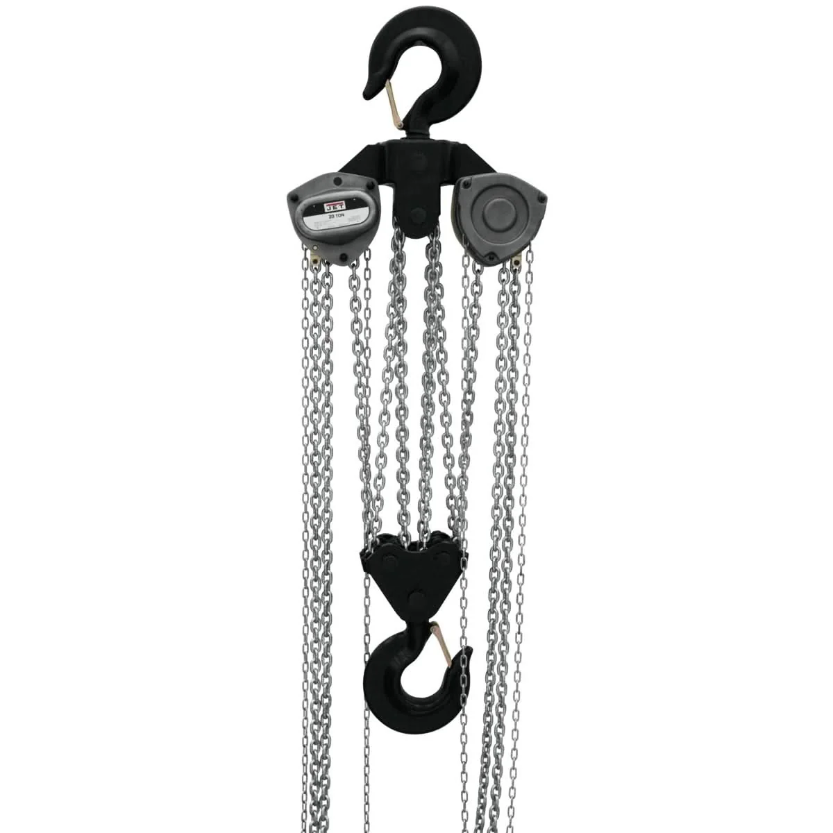 JET 109110 L-100-1500WO-10, 15-Ton Hand Chain Hoist With 10-Foot Lift & Overload Protection