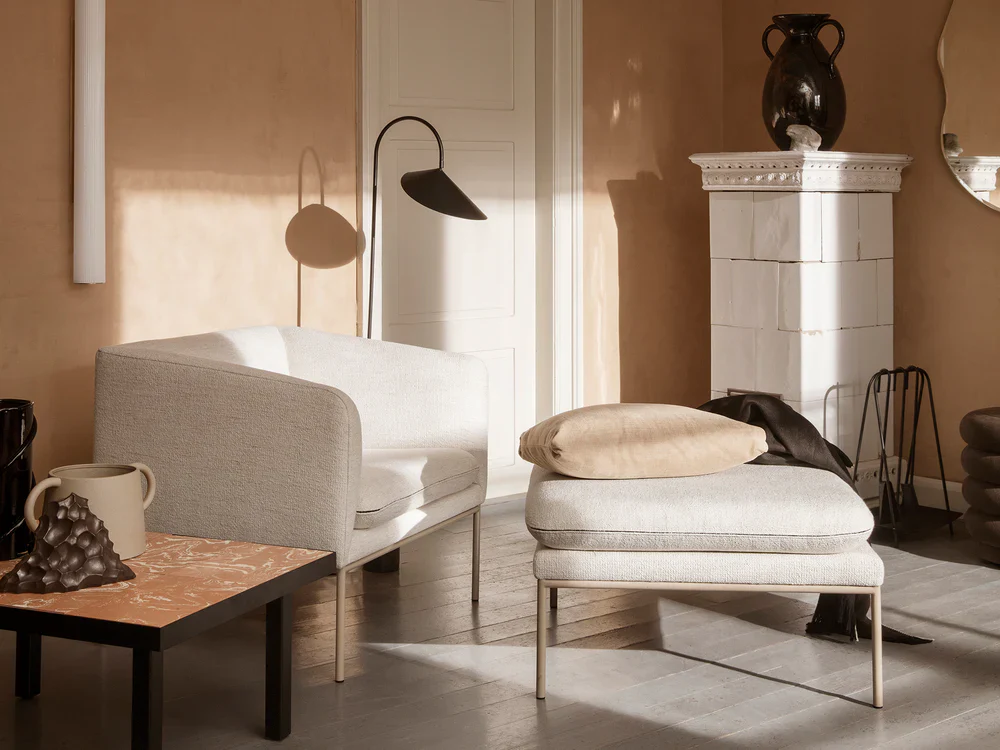 FERM LIVING | TURN POUF - CASHMERE - BOUCLE - OFF-WHITE | $1,985.00 - Image 2