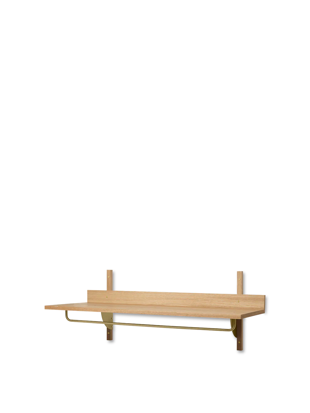 FERM LIVING | SECTOR RACK SHELF - NATURAL OAK/BRASS | $425.00 - Image 3