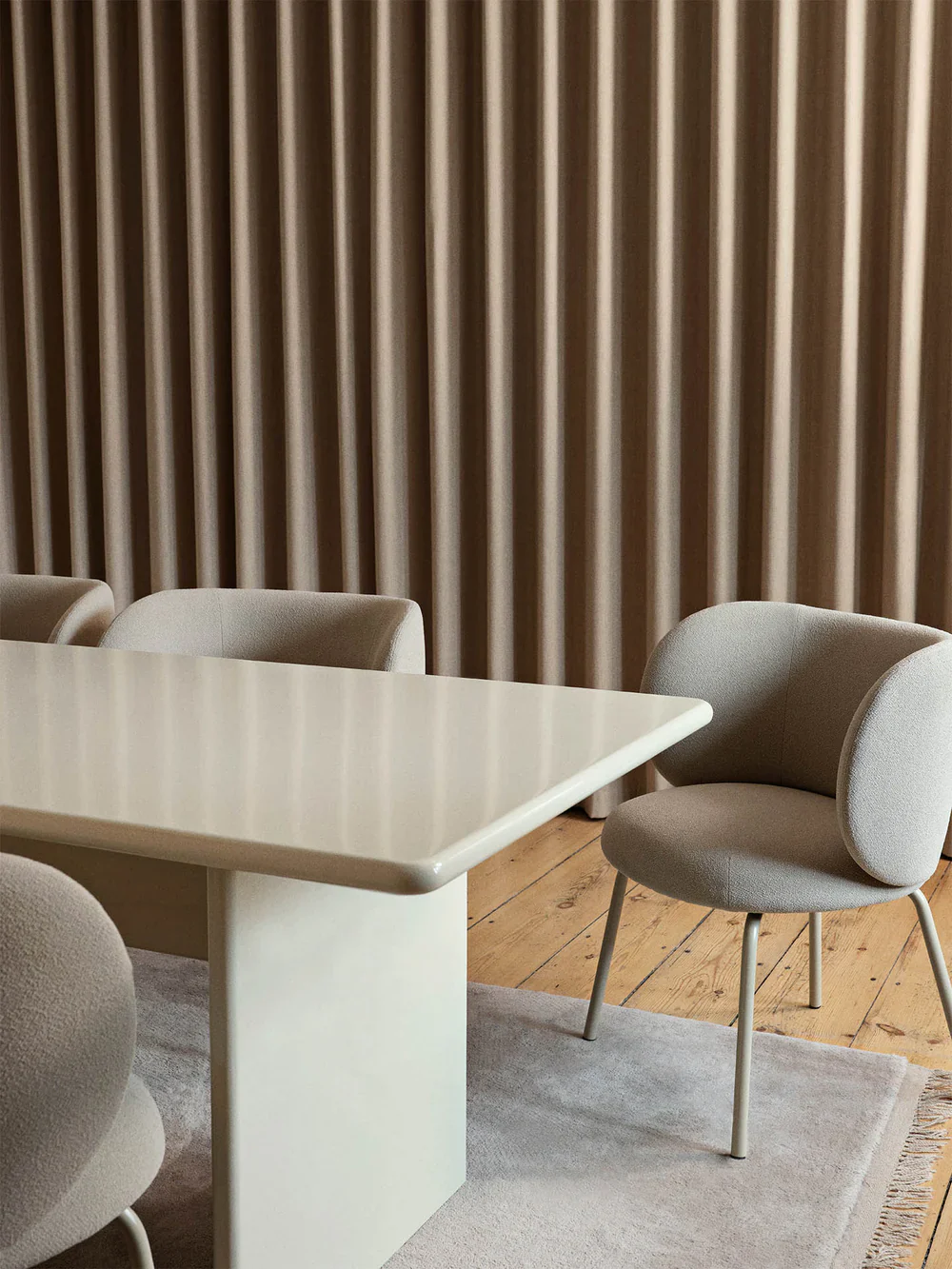 FERM LIVING | RINK DINING TABLE - 200 X 90 - EGGSHELL | $2,679.00 - Image 2