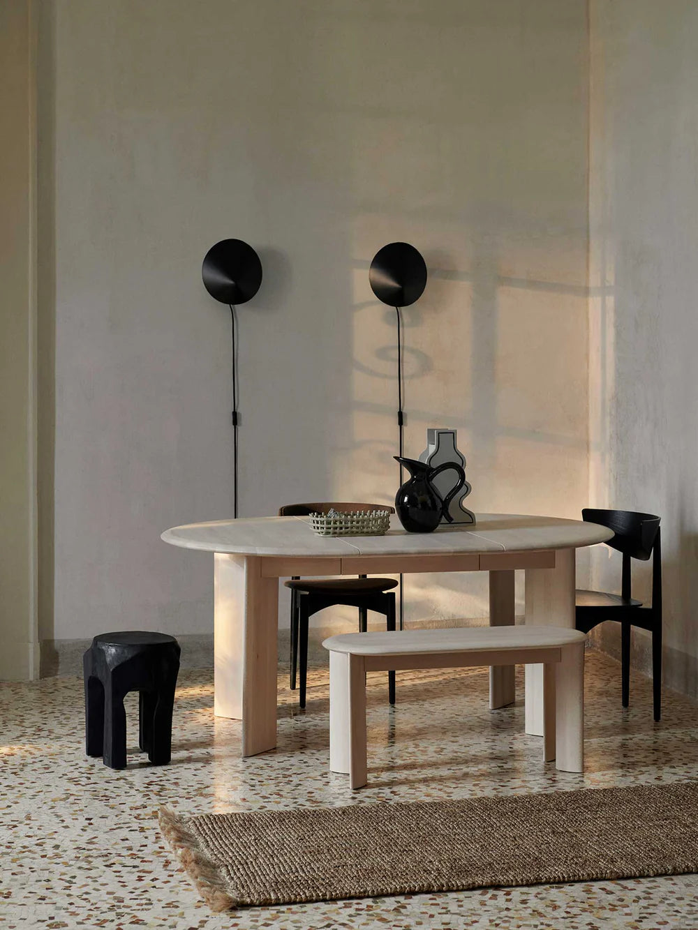 FERM LIVING | BEVEL BENCH - WHITE OILED BEECH | $989.00 - Image 2