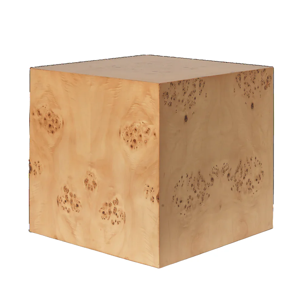 FERM LIVING | BURL CUBE SIDE TABLE | $695.00 - Image 1
