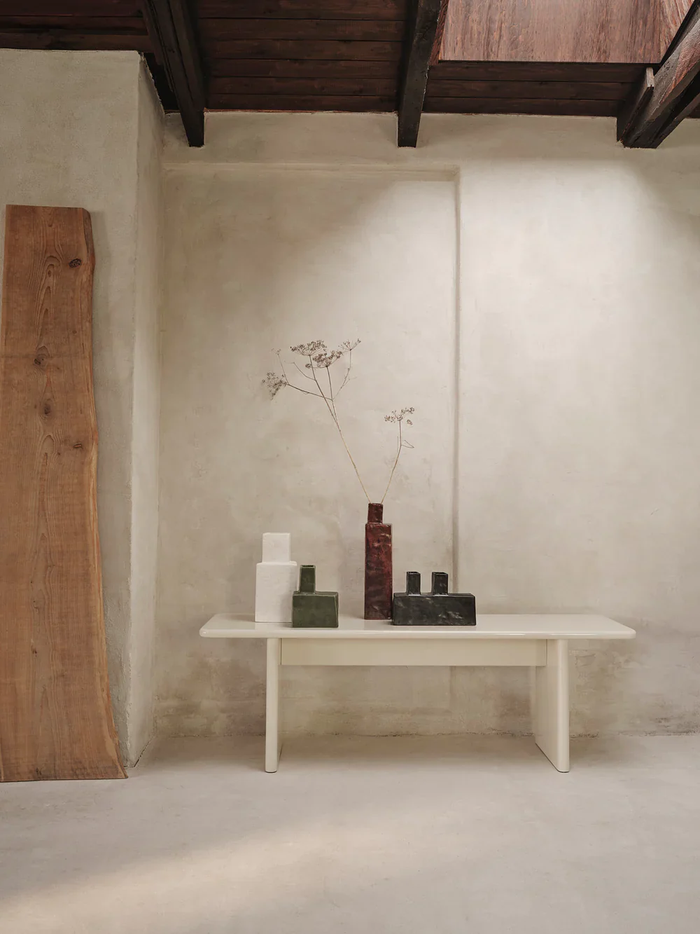 FERM LIVING | RINK BENCH - SMALL - EGGSHELL | $735.00 - Image 2