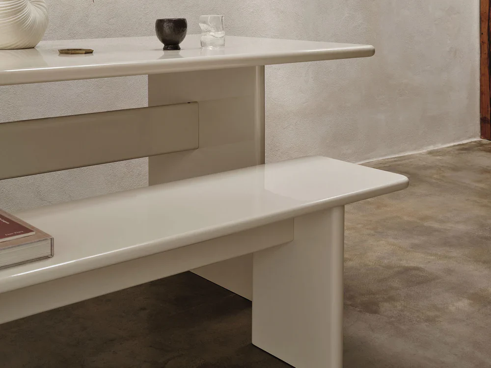 FERM LIVING | RINK BENCH - LARGE - EGGSHELL | $875.00 - Image 2