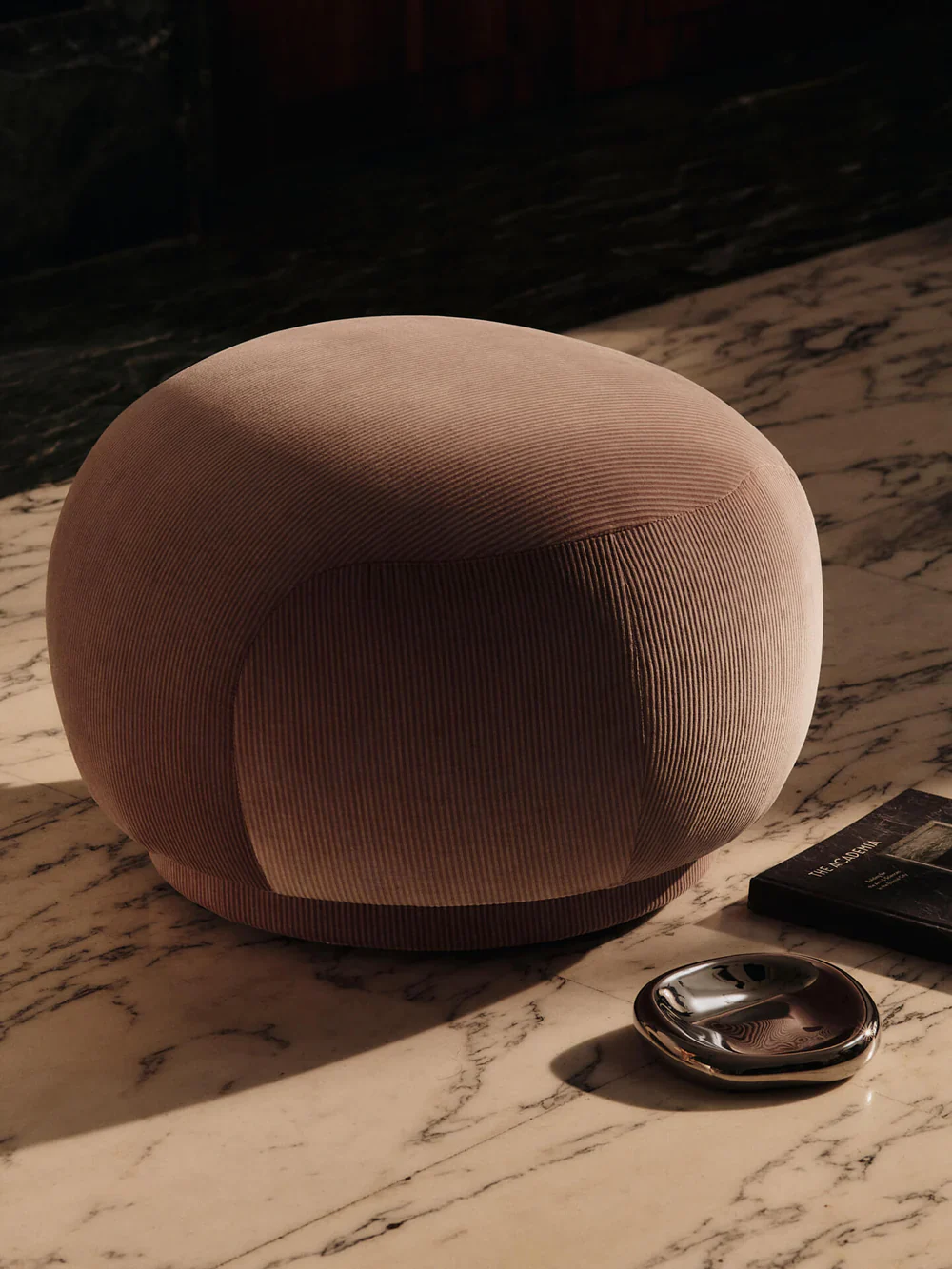 FERM LIVING | RICO POUF - DEVORE VELVET - BLUSH | $1,389.00 - Image 2