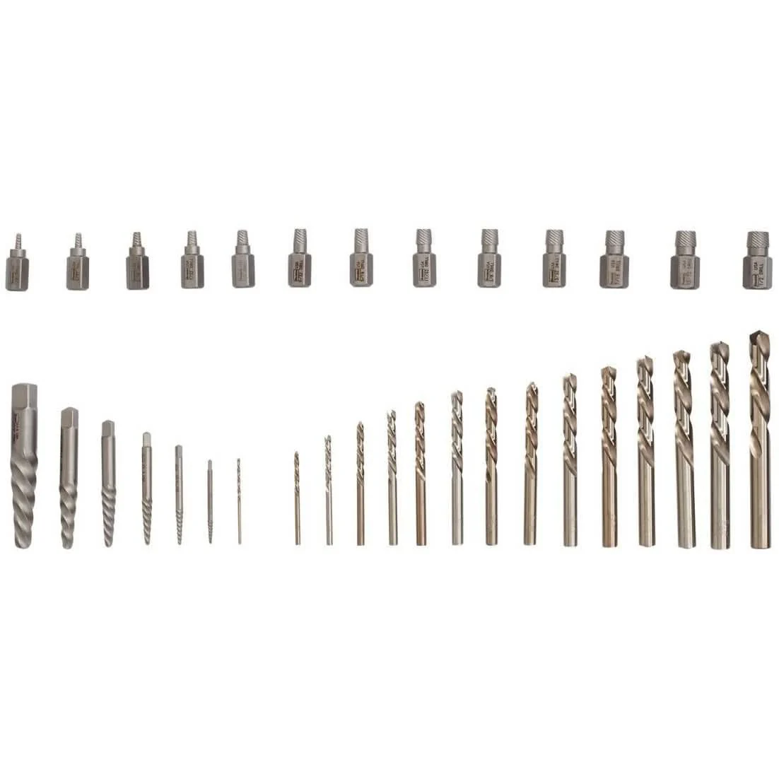 Irwin 11135ZR HANSON Screw Extractor and Drill Bit Set 35 Piece - Image 1