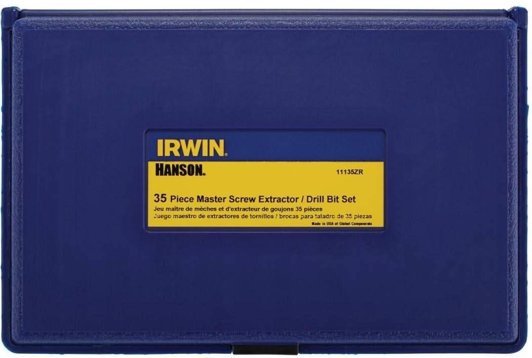 Irwin 11135ZR HANSON Screw Extractor and Drill Bit Set 35 Piece - Image 2