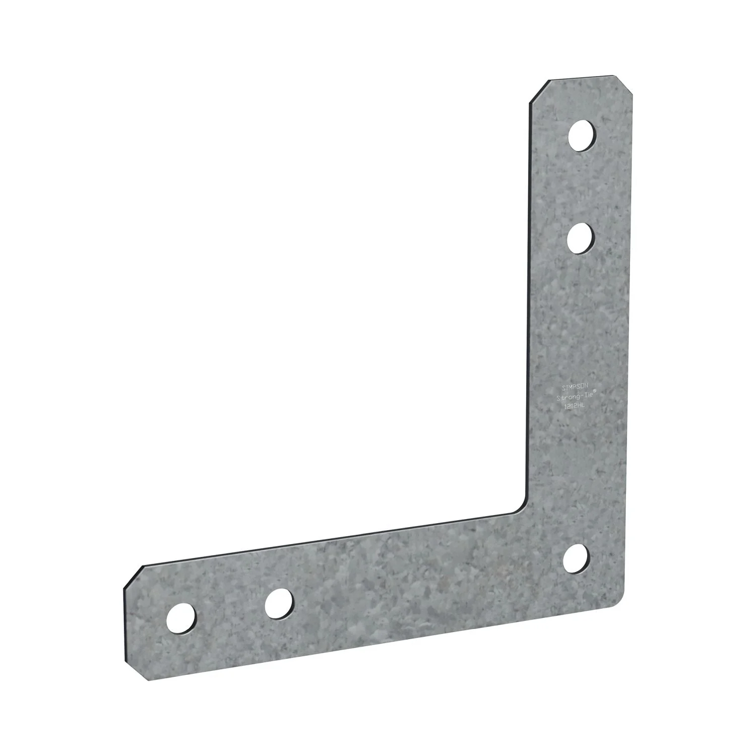 Simpson Strong-Tie 1212HLHDG HL 12-in. x 12-in. 7-Gauge Hot-Dip Galvanized Heavy L Strap - Image 2